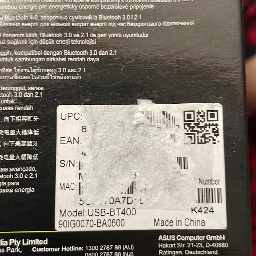 ASUS USB BT400 USB Adapter Bluetooth 4.0 Fast Networking Solutions - Picture 5 of 8